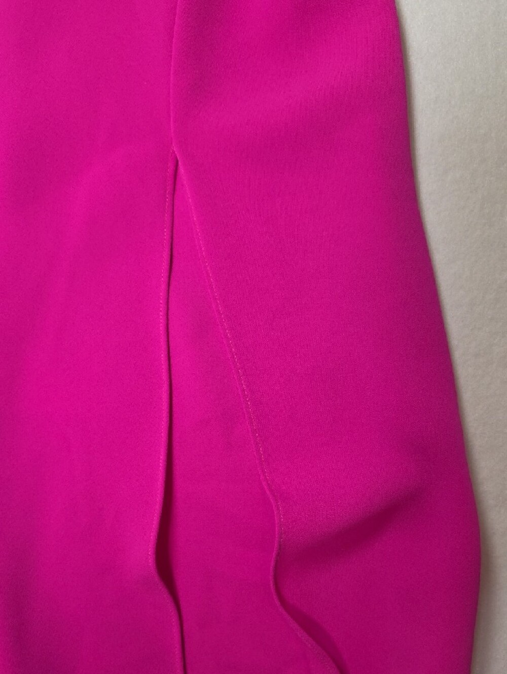 Amanda Uprichard Strapless Hot Pink Midi Dress with Side Slit Party Bridesmaid - Picture 5 of 13